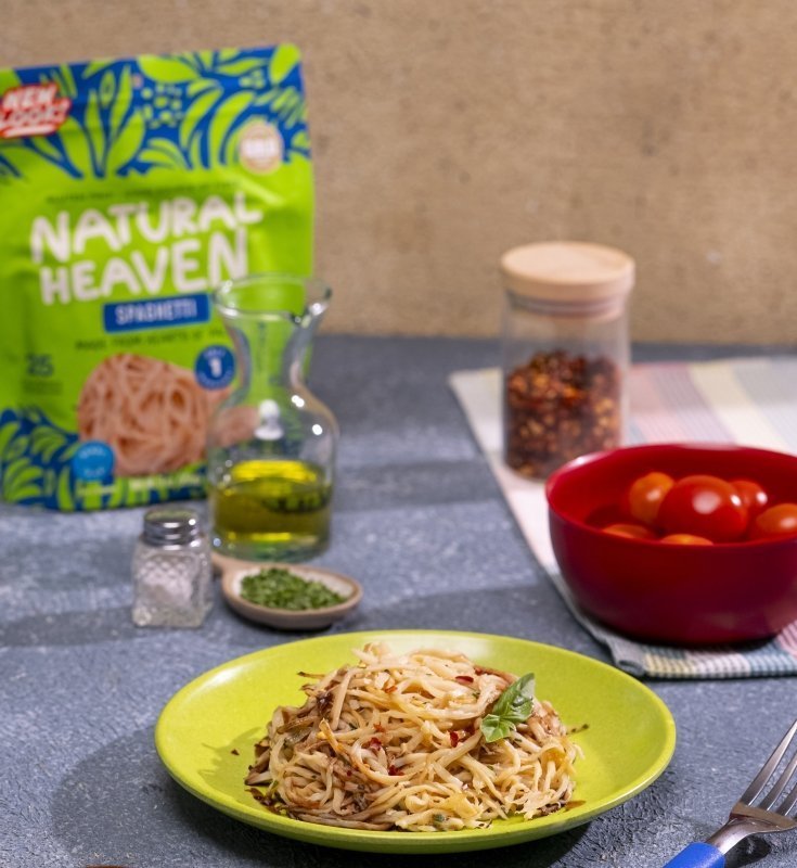 Spaghetti con Ajo y Hierbas